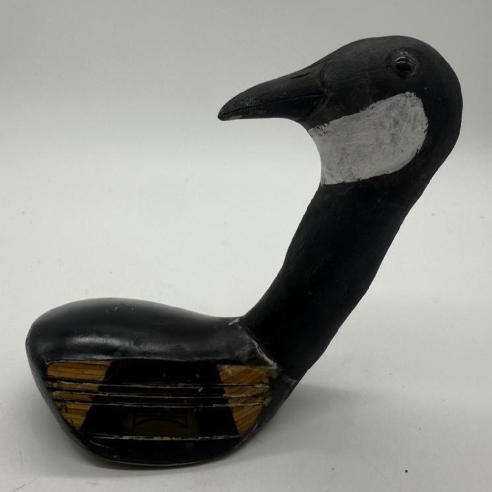 Vintage Canada Goose Sculpture Wilson Reflex 5 Golf Club Head Art Handmade Decor